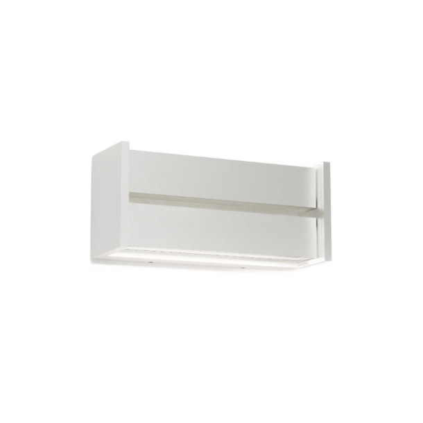 Slat - Dobbelt Udendrs Vglampe - Hvid - IP44.de