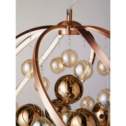 Solar LED Pendel - 52 - Kobber - Nielsen Light