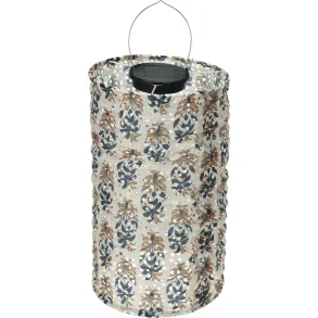 Solcellelampe - Lanterne - Stof - Beige - Koopman