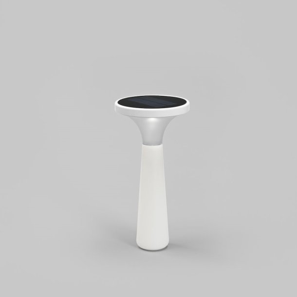 Solcelle Bordlampe - Assisi - 45cm - Hvid - Konstsmide