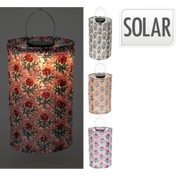 Solcellelampe - Lanterne - Stof - Lyserd - Koopman