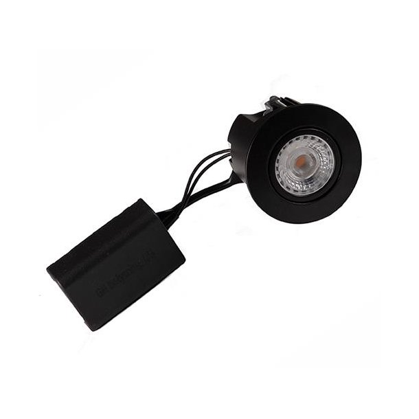 Diospot Opti rund Sort + Diolux R5d 940 500lm 38 - GN