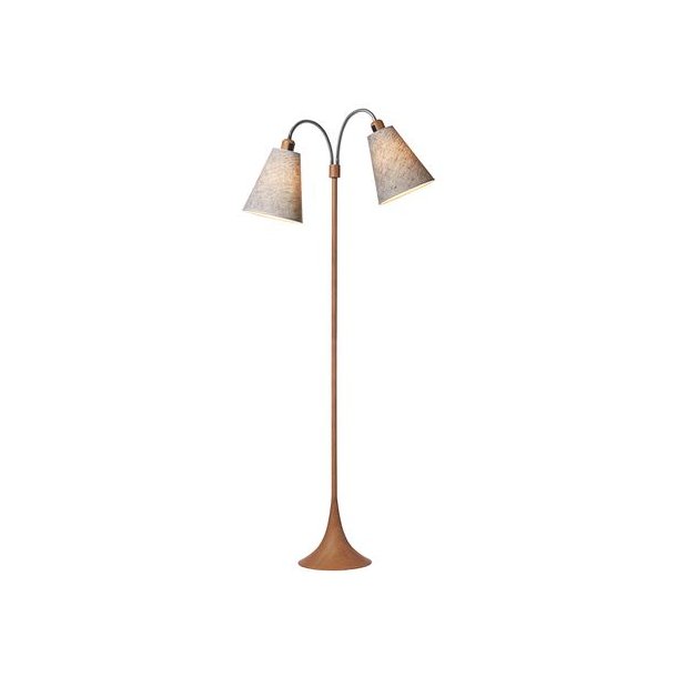 Fodgnger Gulvlampe - Trlook/Sort Nistret - Nielsen Light