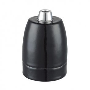 Fatning Porceln  E27 sort - Halo Design