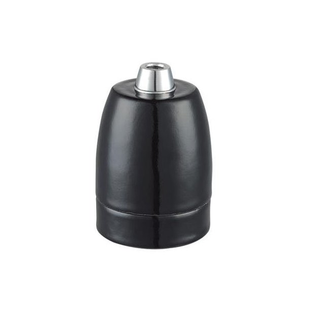 Fatning Porceln  E27 sort - Halo Design