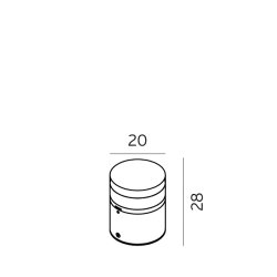 Stavanger Bedlampe - S - LED - Grafit - Norlys