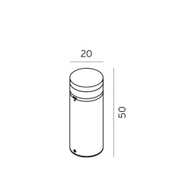 Stavanger Bedlampe - M - Grafit - Norlys