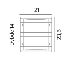 Stockholm Vglampe - Sort/Klar - Norlys