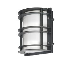 Stockholm Vglampe - LED - Sort/Opal - Norlys