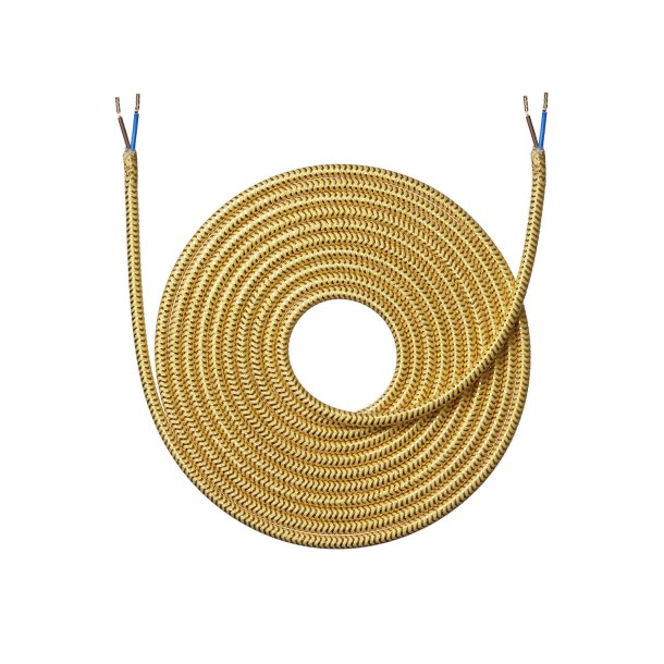 Stofledning 4 meter - Shiny Guld - Nielsen Light