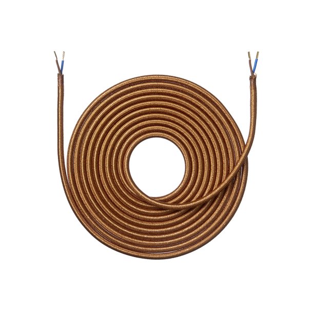 Stofledning 4 meter - Shiny Kobber - Nielsen Light