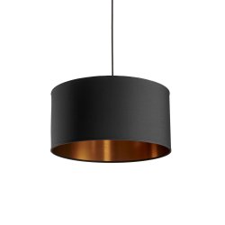 Stofpendel 40 - Sort/Kobber - Nielsen Light