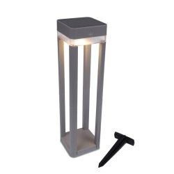 Table Cube Transportabel Gulvlampe - Silver Grey - Lutec
