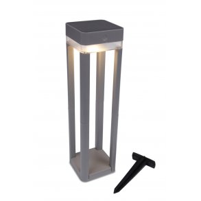 Table Cube Transportabel Gulvlampe - Silver Grey - Lutec
