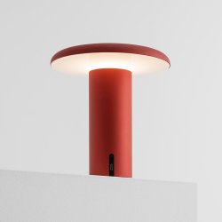 Takku - Trdls Bordlampe - Rd Anodiseret - Artemide