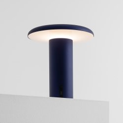 Takku - Trdls Bordlampe - Bl Anodiseret - Artemide