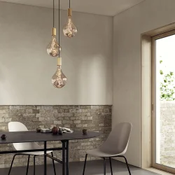 Triple Pendel - Egetr/Hvid - Voronoi II - Tala