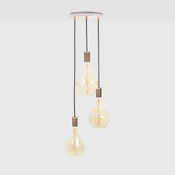 Triple Pendel - Valnd/Hvid - Voronoi II - Tala