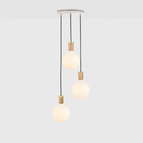 Triple Pendel - Egetr/Hvid - Sphere IV - Tala
