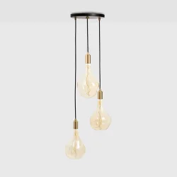 Triple Pendel - Messing/Sort - Voronoi II - Tala