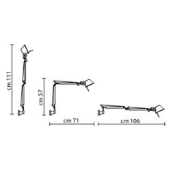 Tolomeo mini Vglampe Hvid - Inkl. Vgbeslag - Artemide