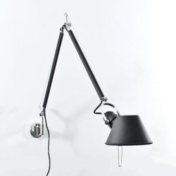 Tolomeo Vglampe - Sort - Inkl. Vgbeslag - Artemide