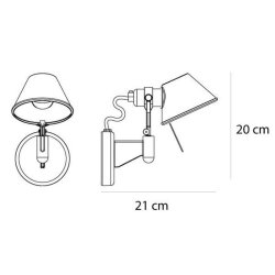 Tolomeo - Micro - Faretto - Vglampe - Alu med Afbryder - Artemide