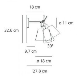 Tolomeo parete - Diffusore 18 - Artemide