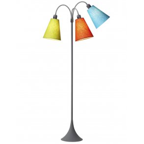 Trafik Gulvlampe - Soft Gr - Limegrn/Orange/Turkis - Nielsen Light