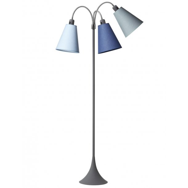 Trafik Gulvlampe - Soft Gr - Lysebl/Dalabl/Turkisbl - Nielsen Light