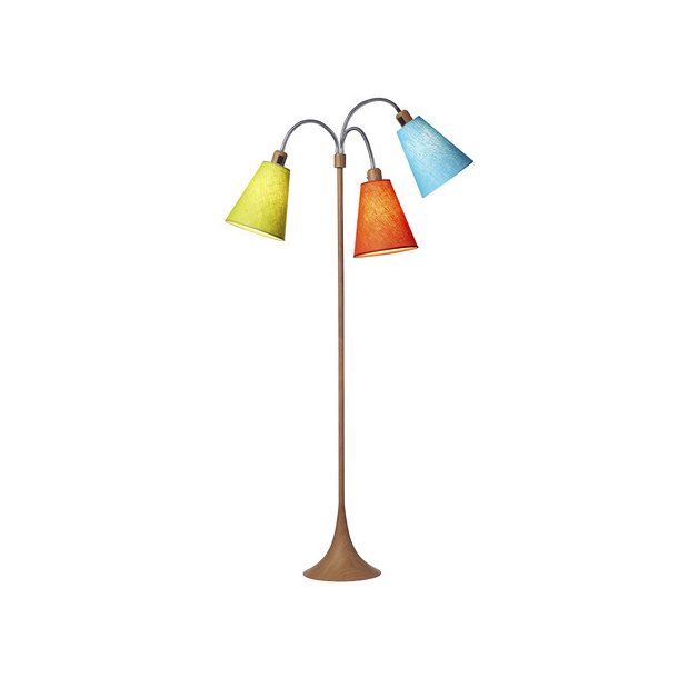 Trafik Gulvlampe - Trlook - Limegrn/Orange/Turkis - Nielsen Light