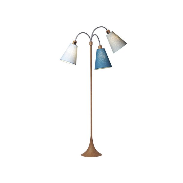 Trafik Gulvlampe - Trlook - Lysebl/Petroleum/Turkisbl - Nielsen Light