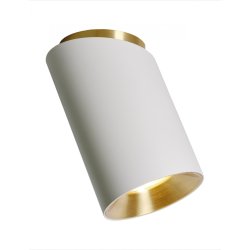 Tobo C85 Loftslampe - Diagonal - Hvid/Messing - DCW ditions Paris