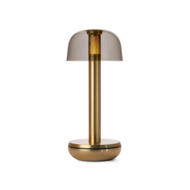 Two - Bordlampe - Gold Glass Smoked - humble