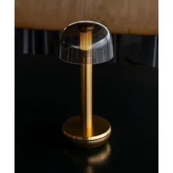 Two - Bordlampe - Gold Glass Smoked - humble
