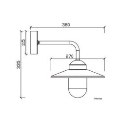 Vansbro Vglampe - Sort - Norlys