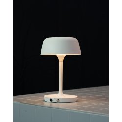 Valencia Genopladelig Bordlampe - Hvid - Dyberg Larsen