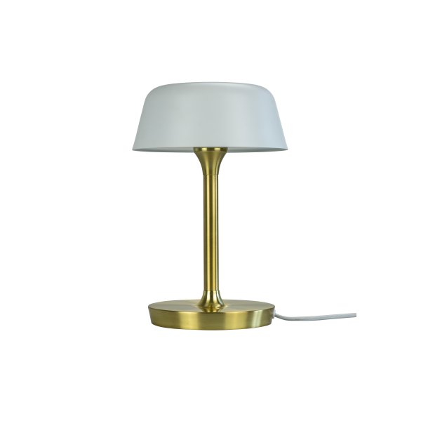 Valencia Bordlampe - Hvid/Messing - Dyberg Larsen