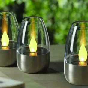 Solar Flamme - Bordlys - 3 Pak - Veli-Line