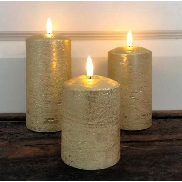 Rustik Vokslys 3D - Guld - 3-Pak - Veli-Line 