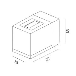 Voss Vglampe - LED - Grafit - Norlys