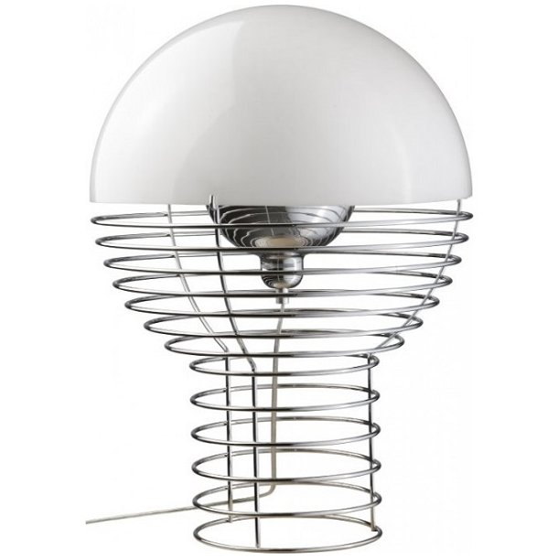 Wire - Large - Bordlampe - Hvid - Verpan