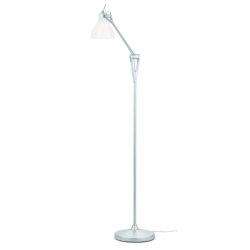 LUXY F1 - Gulvlampe - Silver - Glossy White - Rotaliana